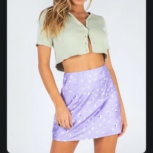 Lavender Floral Women's Skirt